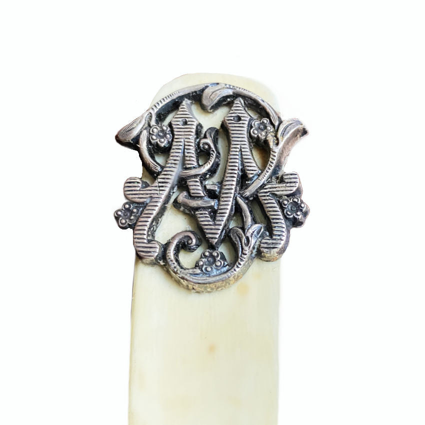 Antique silver monoram