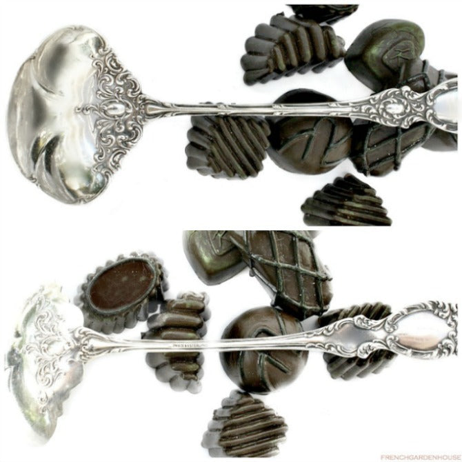 Antique Sterling Silver Bon Bon Nut Spoon