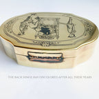 Vintage Brass Marie Antoinette Candy Box