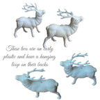 Vintage Celluloid and Plastic Reindeer Set of 3