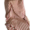 Vintage Scalamandré silk velvet shirred stripe fabric