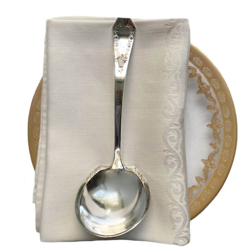 vintage silver plated gravy ladle