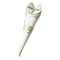 Art Deco French Wedding Favor Paper Cone Butterfly