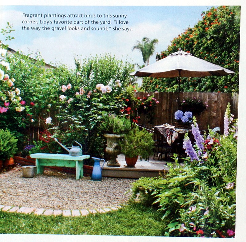 Cottage Style Magazine Garden Feature