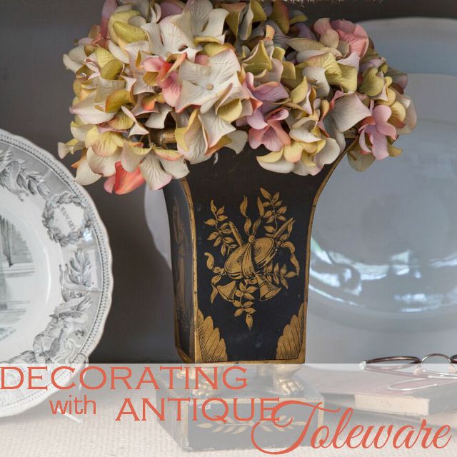 VICTORIA MAGAZINE |Decorating with Antique Toleware