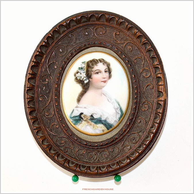 AntiquePorcelainPortraitFrenchGardenHouse