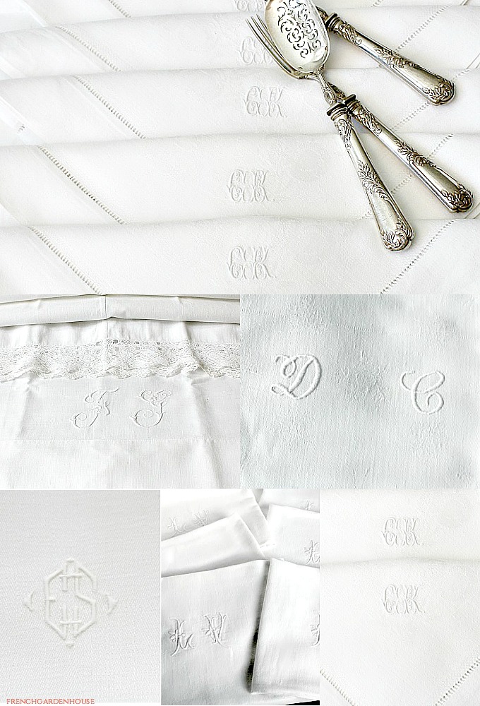 FrenchMonogrammedLinens