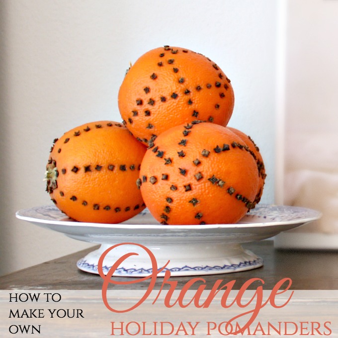 Making Orange Pomanders for the Holidays