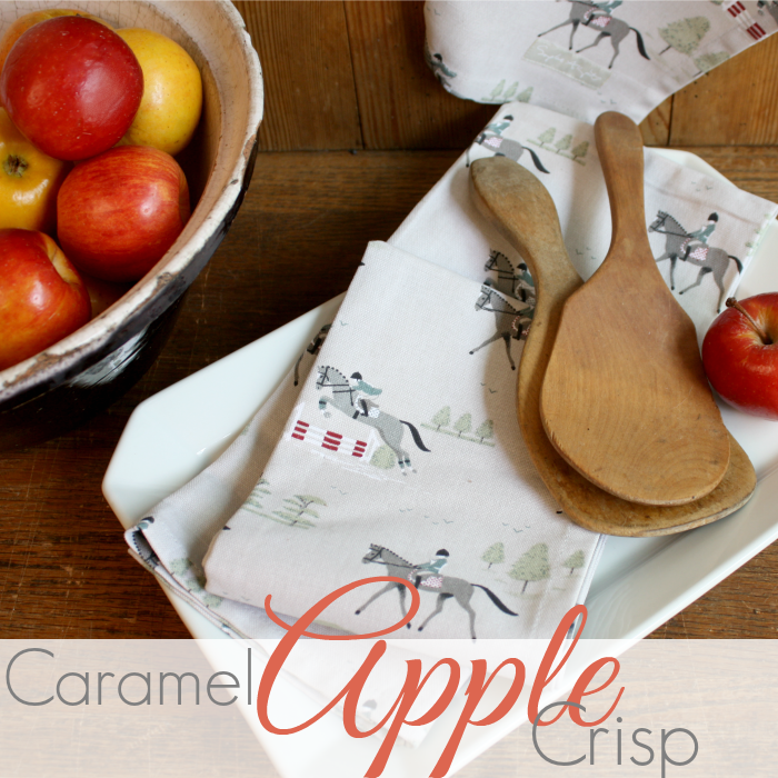 COUNTRY FALL RECIPE | CARAMEL APPLE CRISP