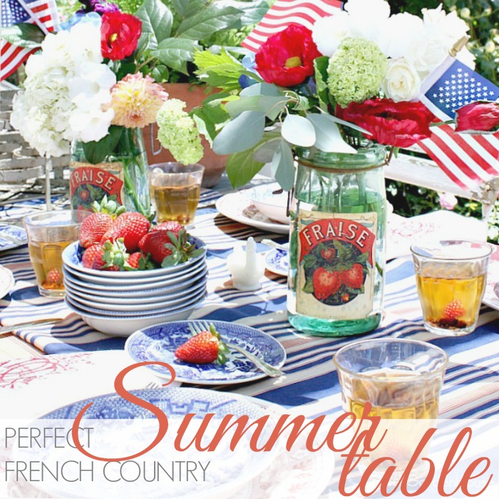 PERFECT FRENCH COUNTRY SUMMER TABLE