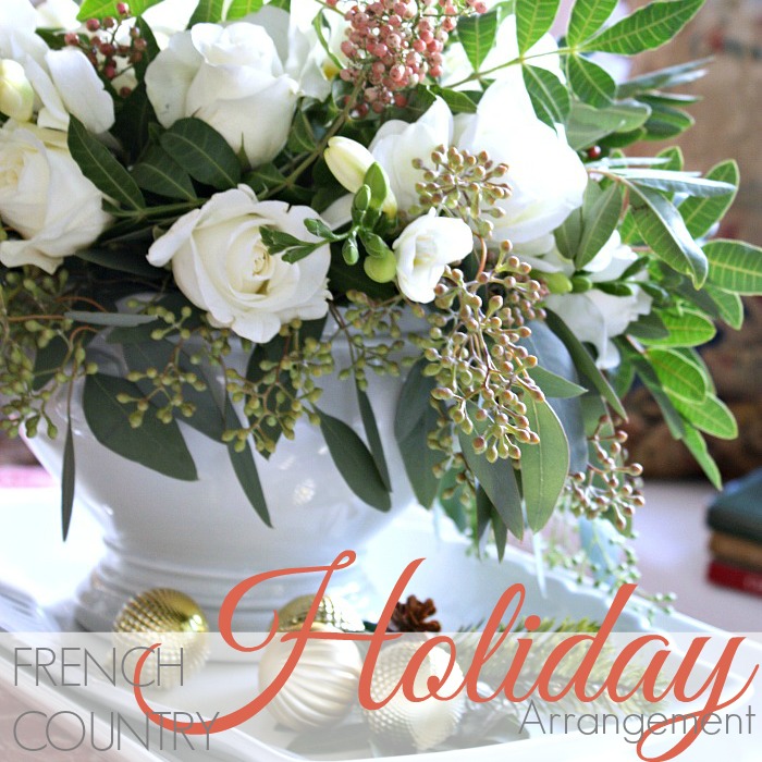 MONDAY MORNING BLOOMS | French Country White Holiday Arrangement