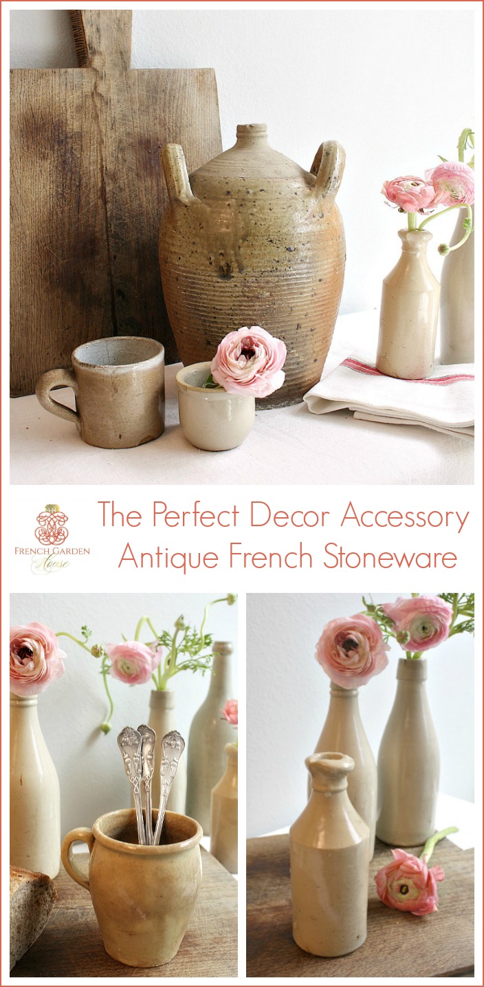 Collecting antique French stoneware decor