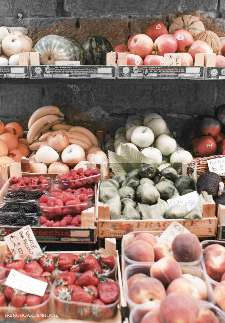 French fruit market