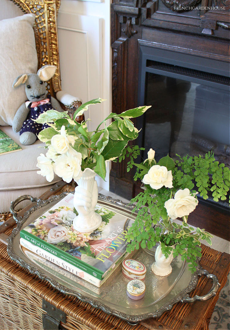 white rose arrangements