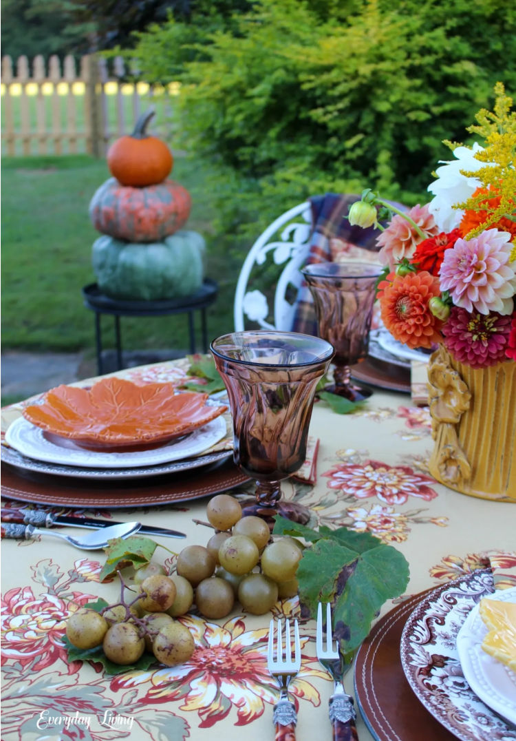 harvest Pam table setting