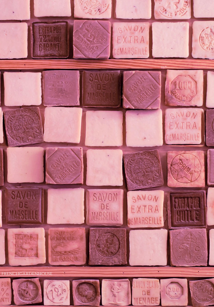 French pink savon de Marseille Cube Soap,