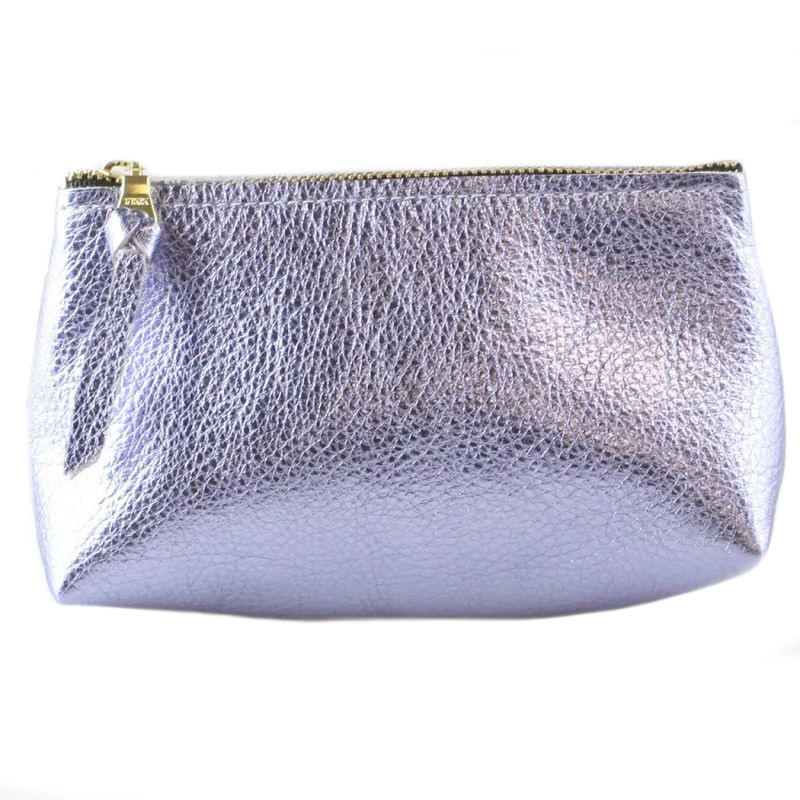 Luxury Leather Brigitte Make-up Bag Wisteria