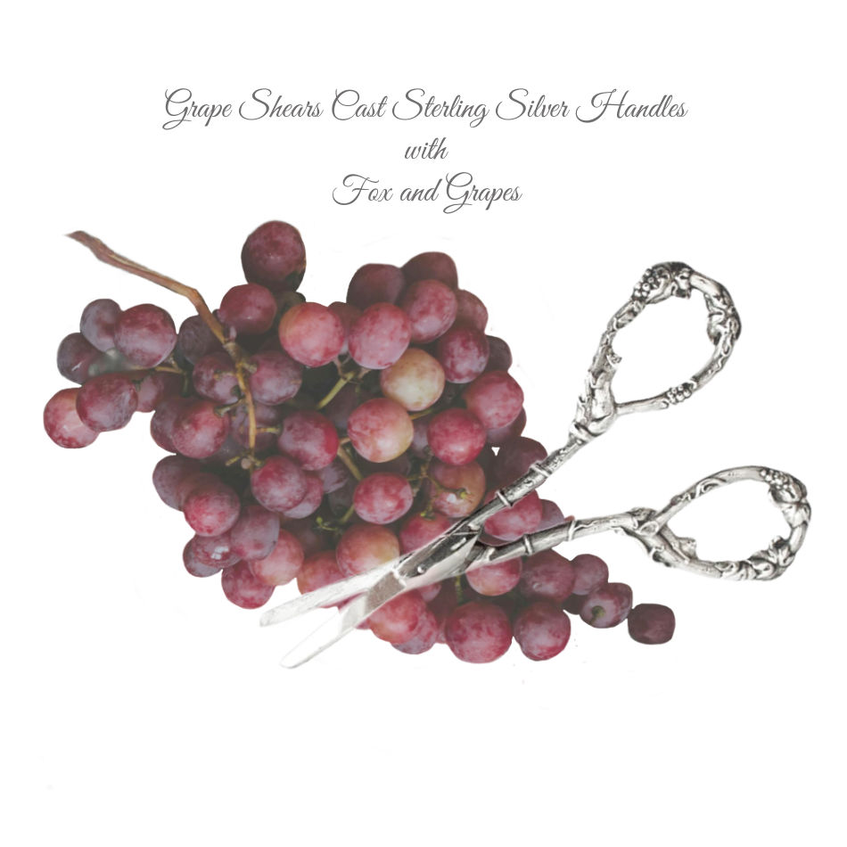 Silver grape scissors