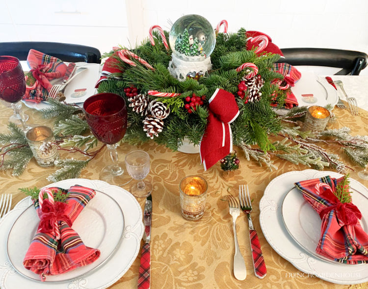 Christmas Breakfast tablesetting