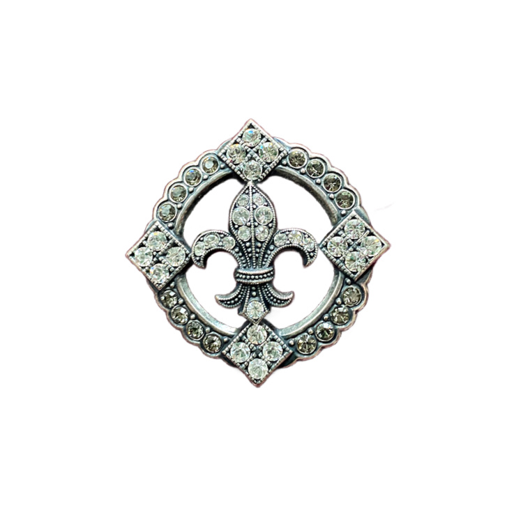 :a Vie Parisienne Fleur de Lis Silver pin