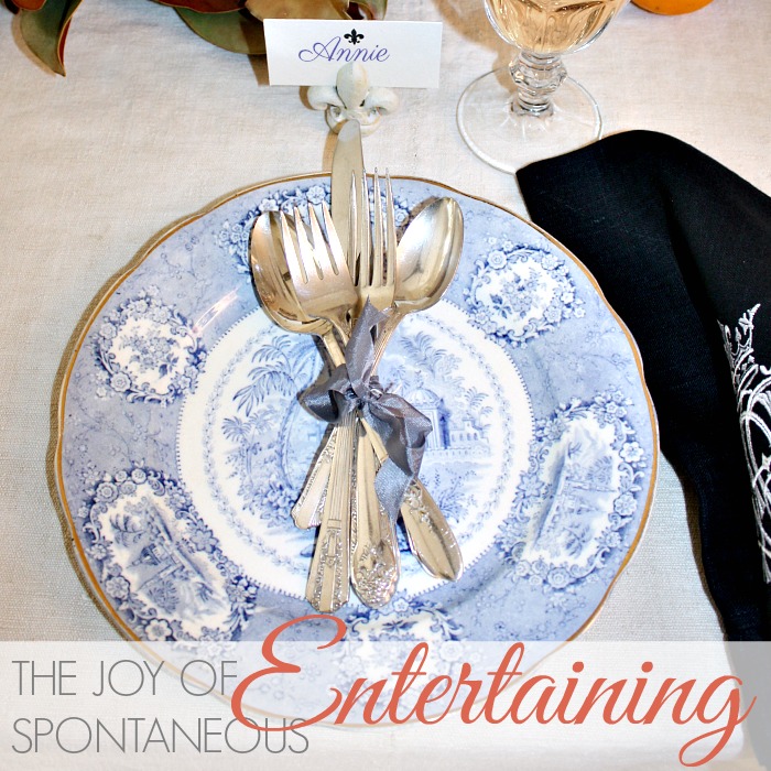 THE JOY OF SPONTANEOUS ENTERTAINING