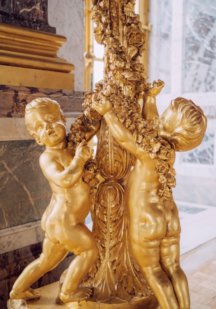 Versailles gilded cherubs