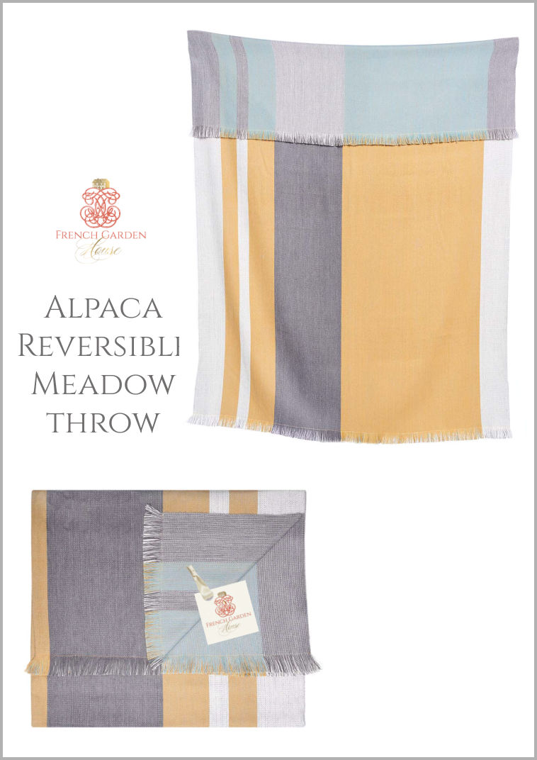 Meadow alpaca throw