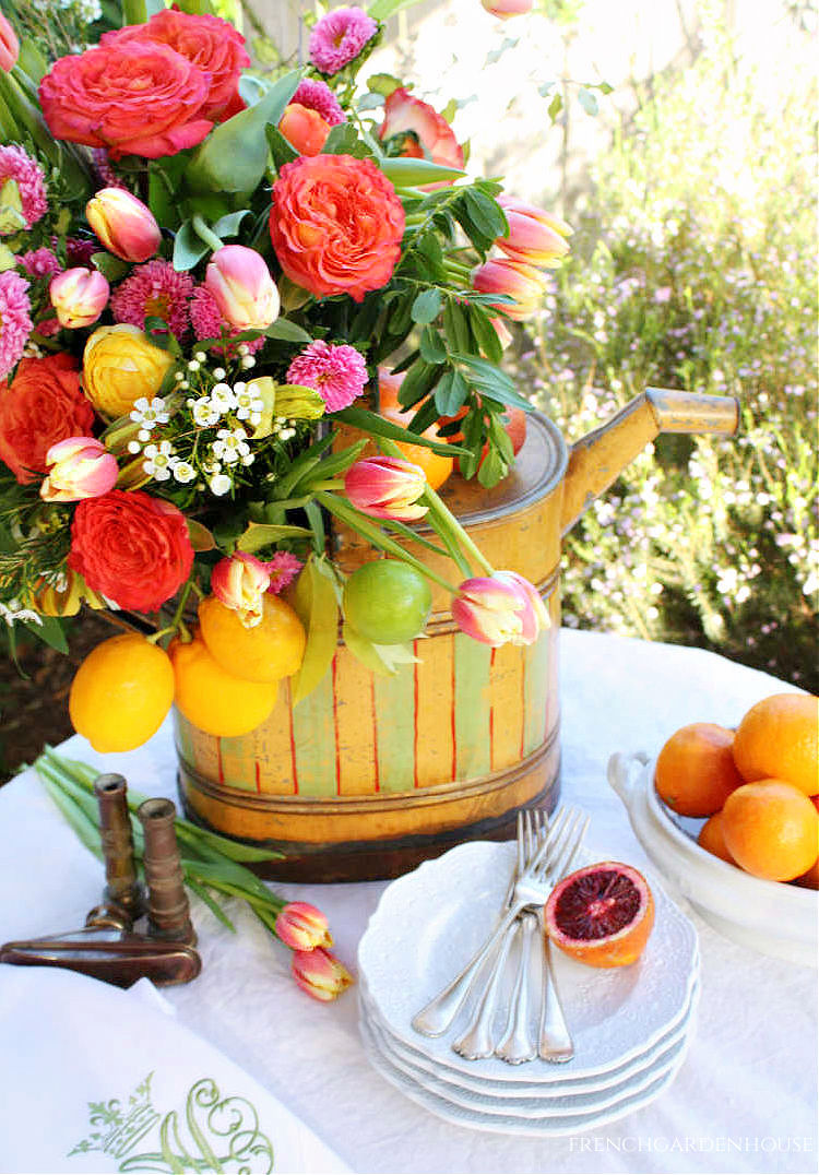 French Country Citrus Flowers