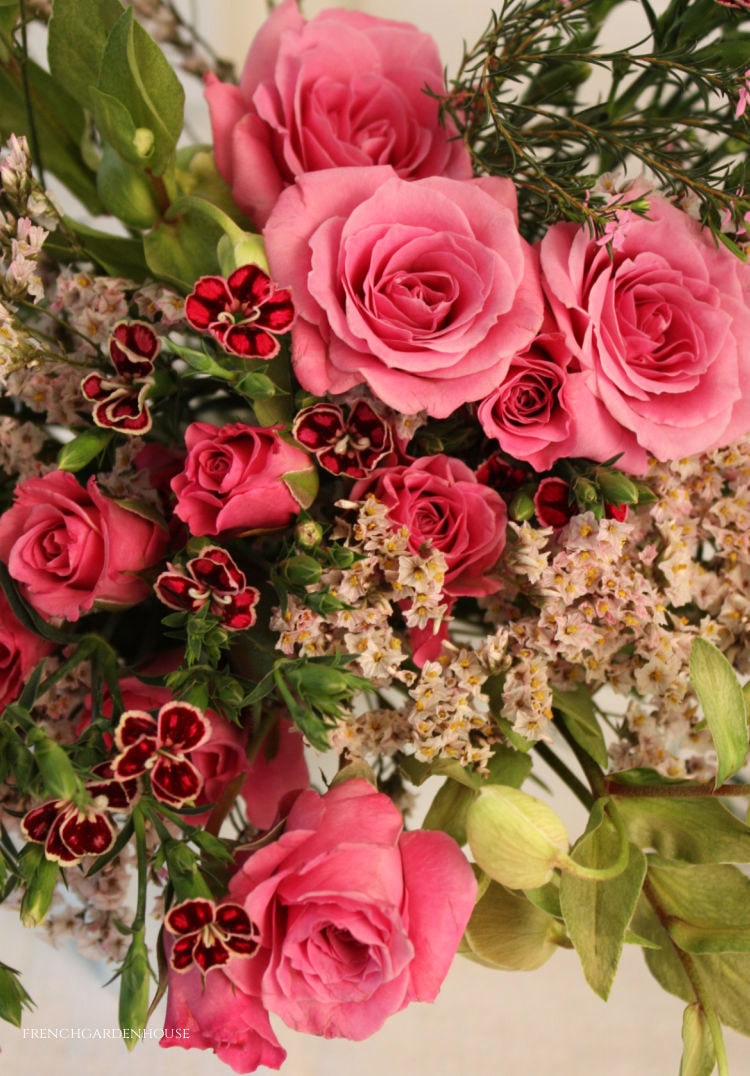 pink French bouquet