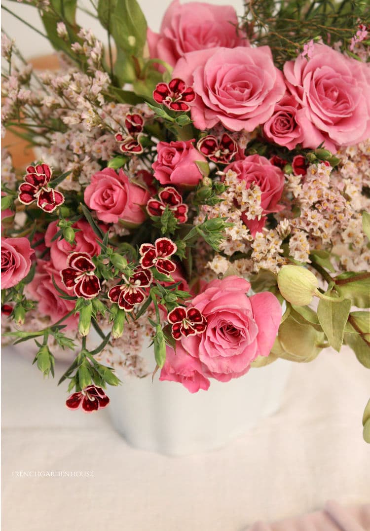 pink French Country Cottage Roses