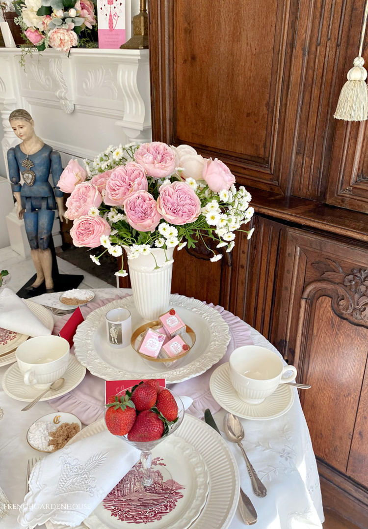 Valentine's Day table setting