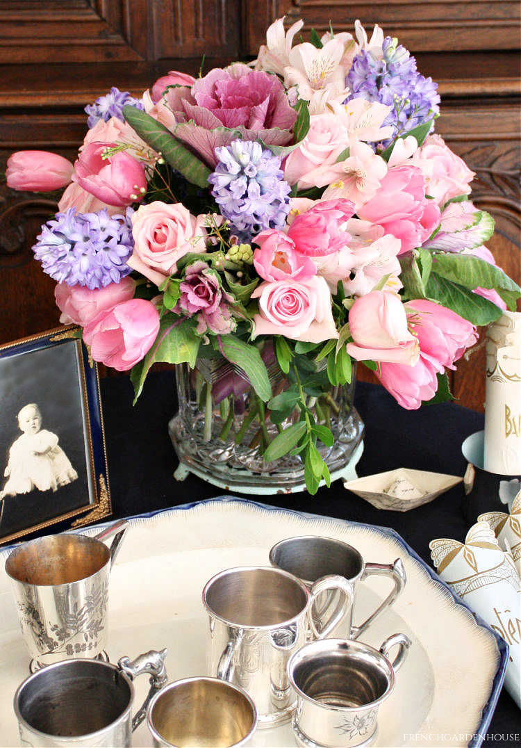 Baby Baptism Flower Arrangement