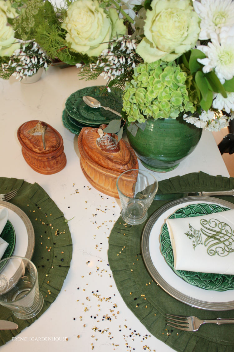 Green Linen placemats