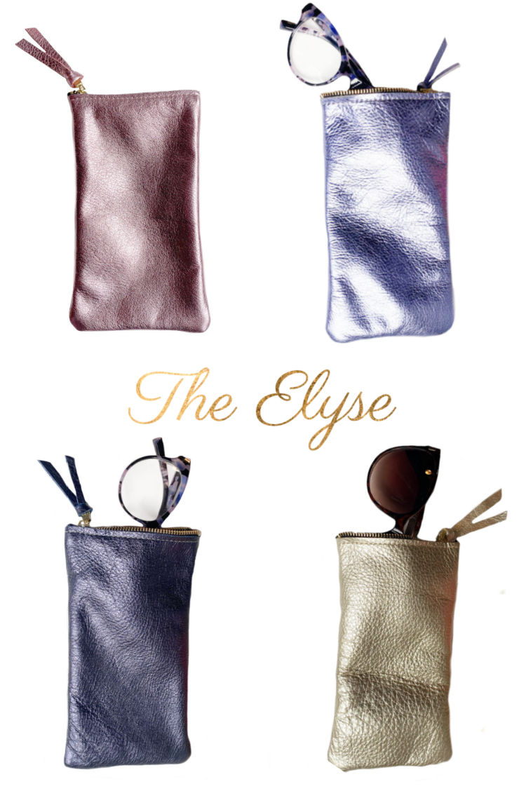 the Elyse luxe leather sunglass case Collection