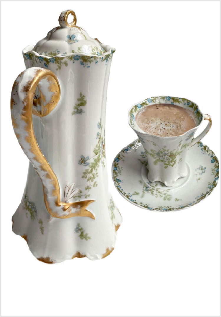 Limoges hot chocolate set