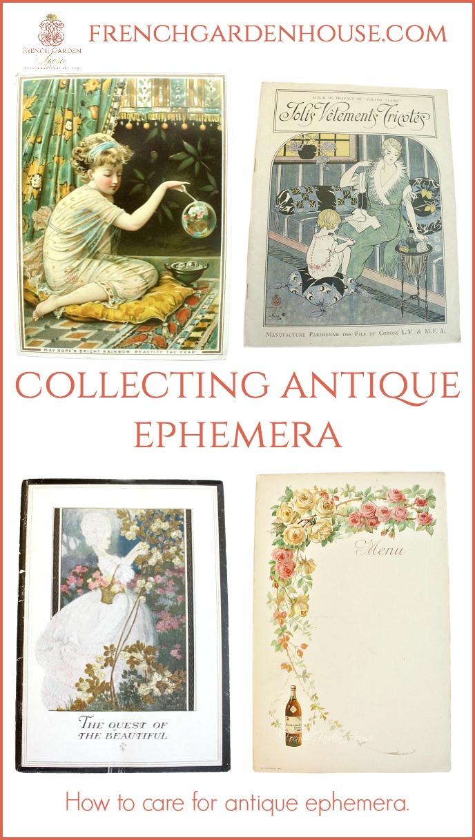 how to care for antique ephemera