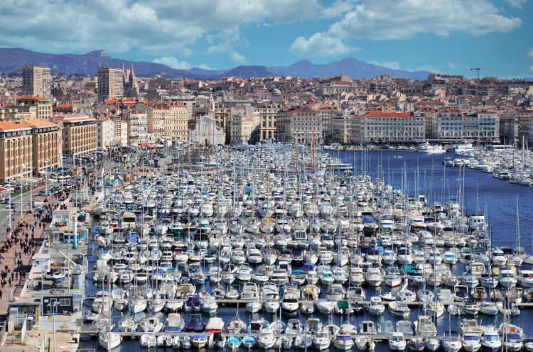 Harbor with boats