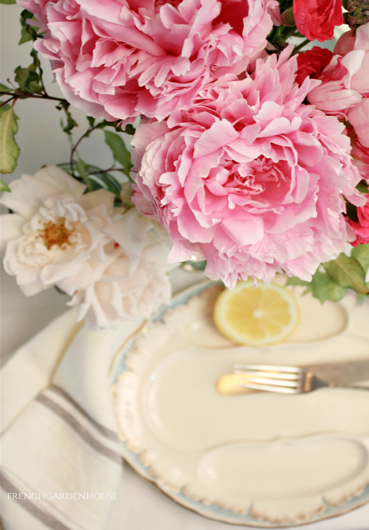 Summer Flowers in Antique French Jars