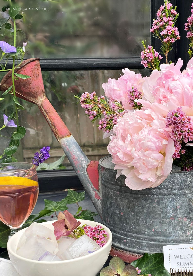 Lavender Cocktails on the Potting Bench