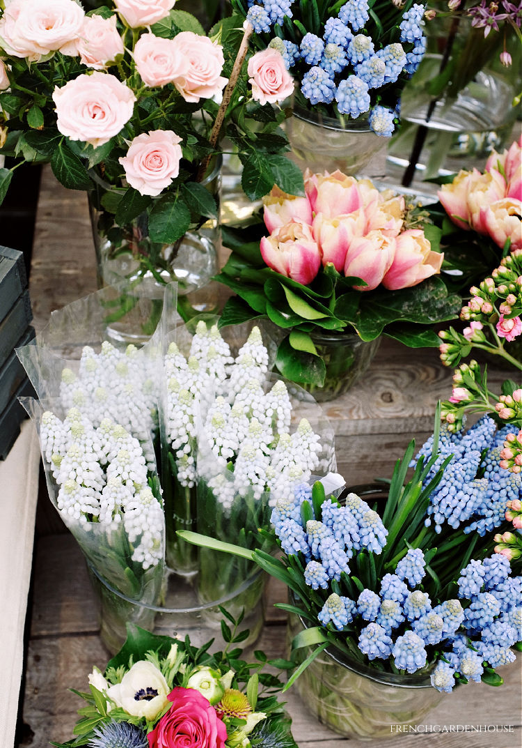 Flower market in France