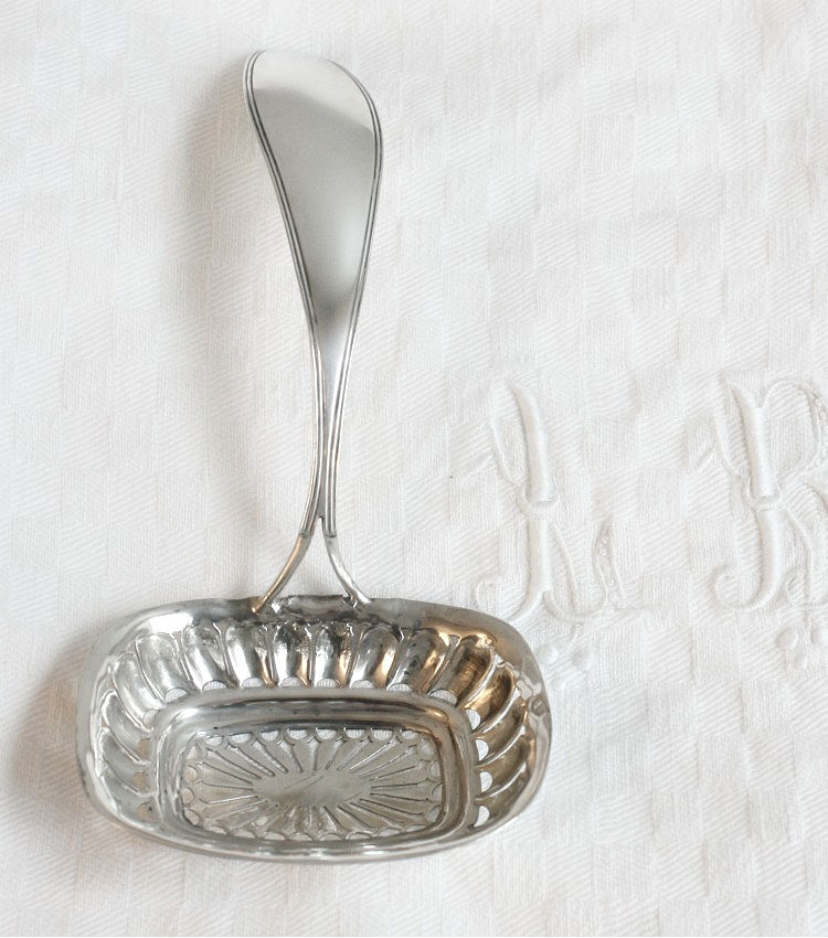 antique sterling sugar sifter