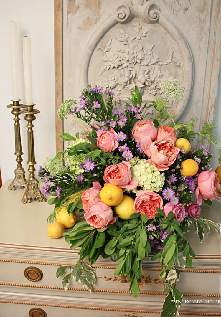 Lemon Fresh Summer Floral Arrangement