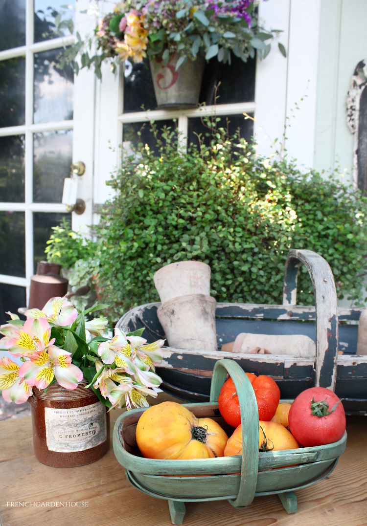 French country garden antiques