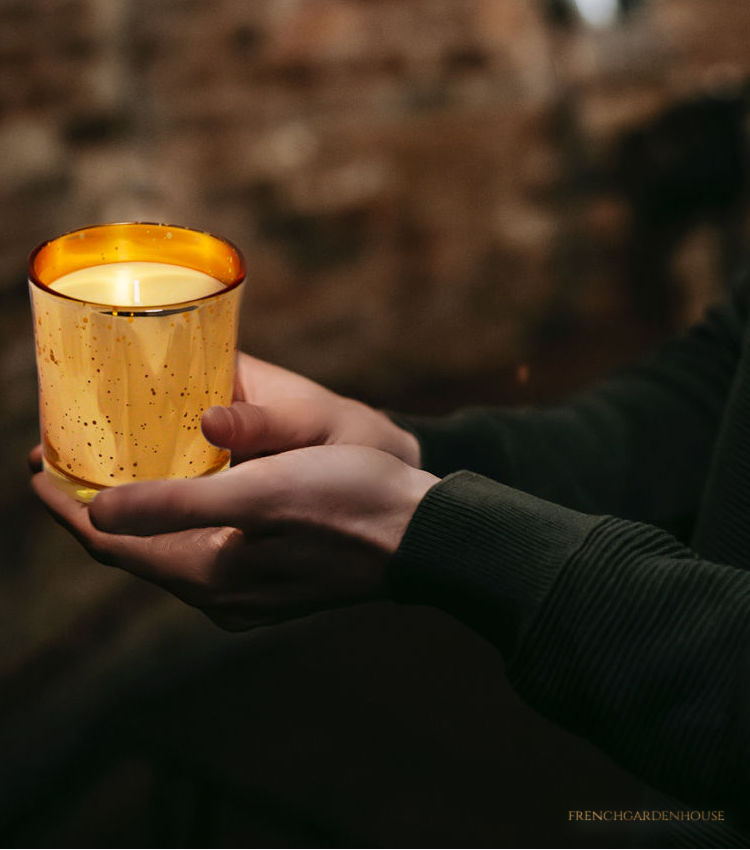 French Amber Candle