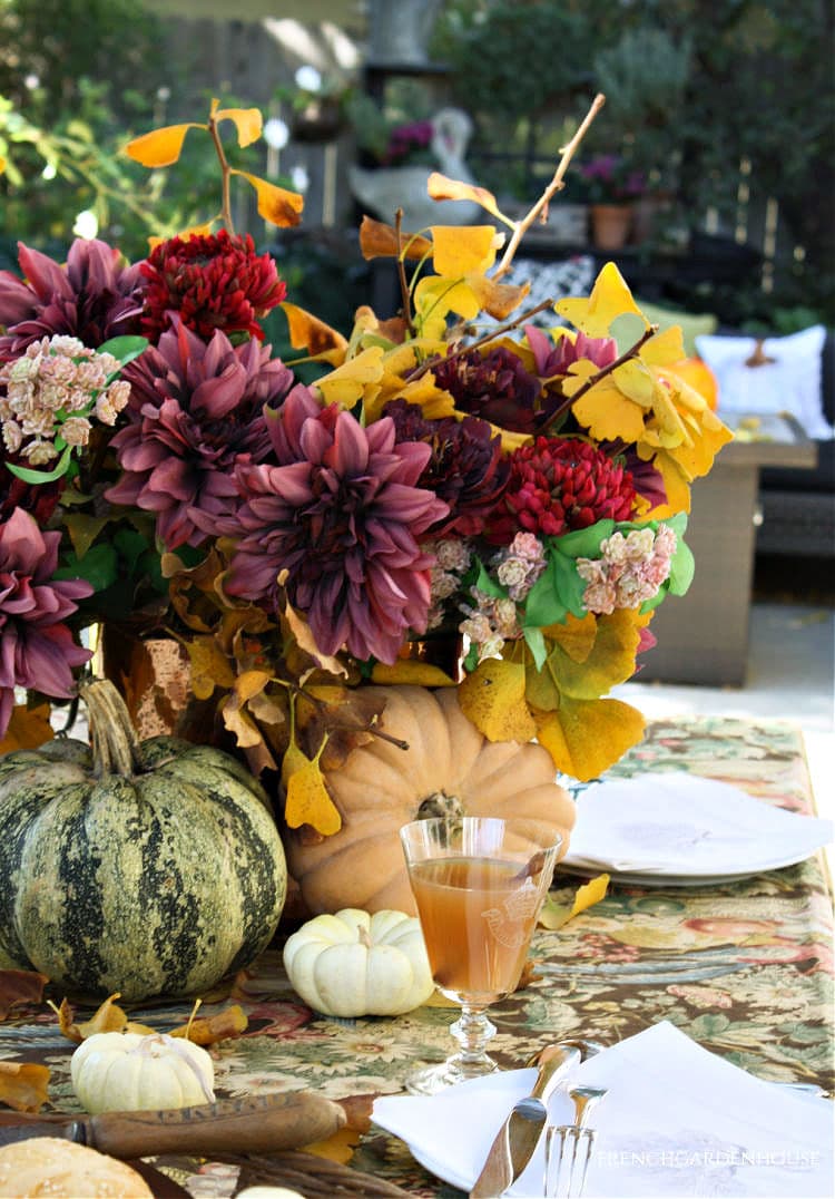 autumn table settings