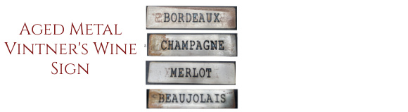 aged vitner's French signs