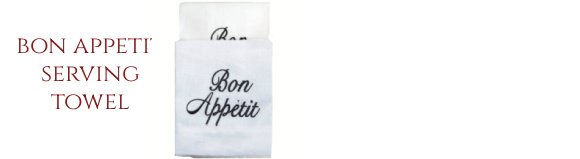 bon appetit linen towel