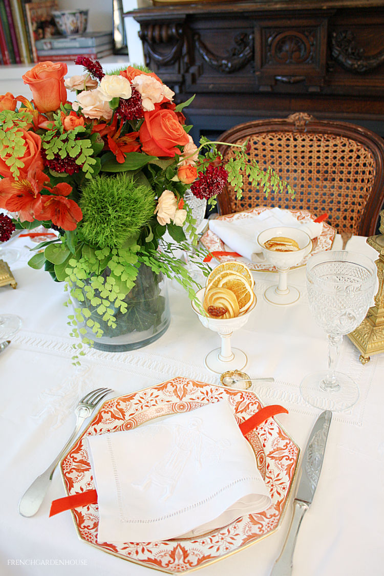 Chinoiserie Harvest Table setting