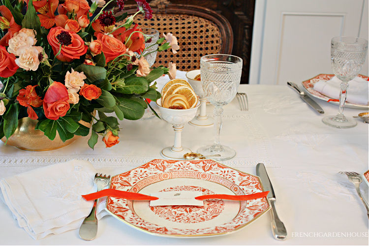 Antique Orange plates