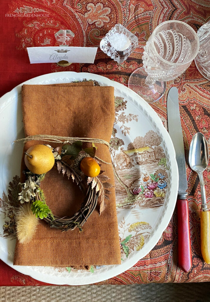 Thanksgiving table setting